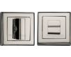 Square Turn & Release Cylinder With Stepped Edge Set - Polished Nickel