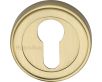 Euro Profile Round Escutcheon - Satin Brass