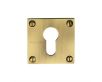 Euro Profile Escutcheon - Light Antique Brass