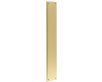 Rectangular Face Fixed Finger Plate With Stepped Edges - 450mm x 75mm - Satin Brass (Lacquered)