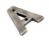 Heavy Simple Letters - Antique Pewter