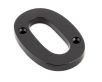 Heavy Simple Face Fix Numbers - 78mm High - Screw Fix - Black