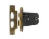 Horizontal Mortice Bathroom Lock - 127mm or 152mm Deep Case - Florentine Bronze (Antique Brass Finish)