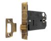 Horizontal Mortice Latch - Deep Case For Use With Door Knobs - Florentine Bronze (Antique Finish)
