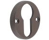 Knurled Design Face Fixed Escutcheon - Euro Profile - Dark Bronze