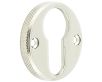 Knurled Design Face Fixed Escutcheon - Euro Profile - Polished Nickel