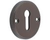 Knurled Design Face Fixed Escutcheon - Standard Key - Dark Bronze