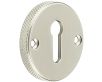Knurled Design Face Fixed Escutcheon - Standard Key - Satin Nickel