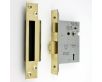 3 Lever Architectural Quality Mortice Sash Lock - PVD Brass