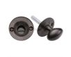 Oval Thumbturn & Release - Matt Black Bronze