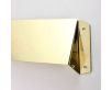 Letter Plate Internal Security Hood Cowl - Polished Brass