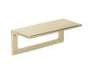 Internal Door Tidy with Draught Excluder - Two Sizes - Polished Brass