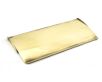 Period Range Inner Flap Letter Plate Cover - 265mm x 130mm - Aged Brass Unlacquered