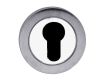 Euro Profile Escutcheon - Dual Finish - Satin Chrome & Polished Chrome