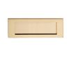 Large Front Door Letter Plate (Accepts A4) - 305mm x 102mm (12" x 4") - Polished Brass