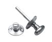 Oval Shape Turn And Release Set - Satin Chrome