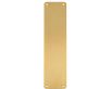 Radius Corner Finger Plate - Two Sizes Available - Bolt Through Fixing - Satin Brass PVD Plated