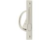 Pocket Door Edge Pull - Counterbalanced - 130mm x 26mm - Polished Nickel - Closed