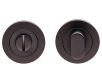 Round Bathroom Turn & Release Set - Matt Black