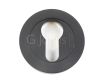 Euro Profile - Round Escutcheon - Matt Black