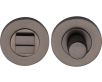 Bathroom Turn & Release Set With Knurled Knob - Matt Bronze