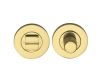 Bathroom Turn & Release Set With Knurled Knob - Polished Brass
