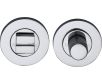 Bathroom Turn & Release Set With Knurled Knob - Polished Chrome