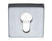 Euro Profile Square Escutcheon - Satin Chrome