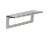 Internal Door Tidy with Draught Excluder - Two Sizes - Satin Chrome