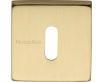 Standard Square Profile Escutcheon - Satin Brass