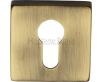 Euro Profile Escutcheon - Light Antique Brass