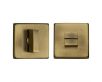 Square Turn & Emergency Release Cylinder Set - Antique Brass