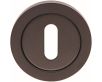 Standard Profile Escutcheon On Concealed Fix Round Rose - 52mm x 7mm - Matt Black