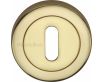 Standard Profile Round Rose Escutcheons - Polished Brass (Lacquered)