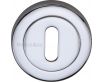 Standard Profile Round Rose Escutcheons - Polished Chrome