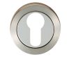 Euro Round Profile Escutcheon - Dual Finish - Polished and Satin Stainless Steel