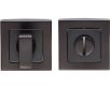 Thumb Turn & Release On Concealed Fix Square Rose - Matt Black