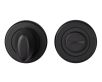 Turn & Release On Concealed Fix Round Rose - Matt Black