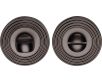 Turn & Release On Reeded Round Rose - Matt Bronze (Lacquered)
