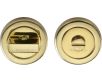 Turn & Release On Round Rose - Polished Brass (Lacquered)