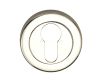 Euro Round Profile Escutcheon - Polished Nickel