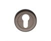 Euro Profile Round Escutcheon - Matt Bronze