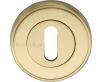 Standard Round Profile Escutcheon - Satin Brass