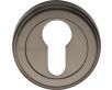 Euro Profile Round Escutcheon - Matt Bronze