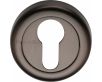 Euro Profile Round Escutcheon - Matt Bronze