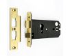 Horizontal Euro Profile Mortice Sash Lock - 152mm Case Depth - PVD Brass