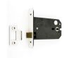 Horizontal Mortice Latch - Deep Case For Use With Door Knobs - Polished Stainless Steel (Shiny Finish)