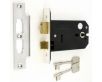 3 Lever Horizontal Mortice Sash Lock - 127mm or 152mm Deep Case - Polished Stainless Steel