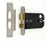 Horizontal Mortice Bathroom Lock - 127mm or 152mm Deep Case - Satin Stainless Steel (Brushed Finish)