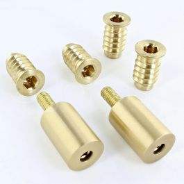 16mm Sash Stops - Sliding Sash Windows Locks - Satin Brass - Pack Of 2 | G  Johns & Sons